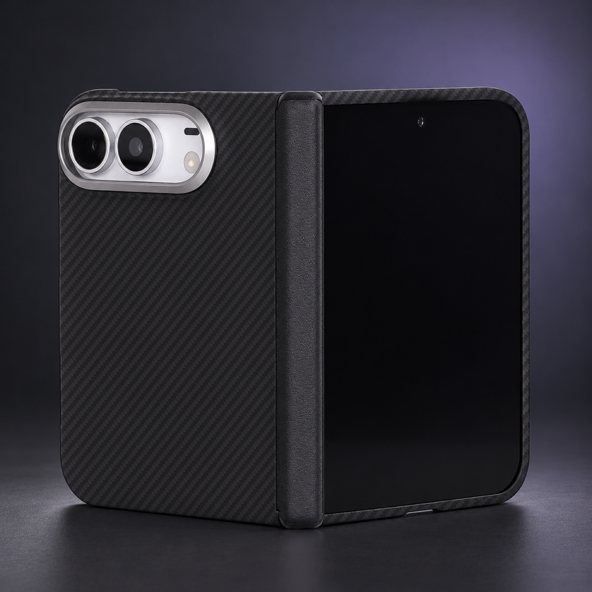 Packmini 600D Aramid Fiber Magnetic Case for iPhone Duo with Hinge Cover
