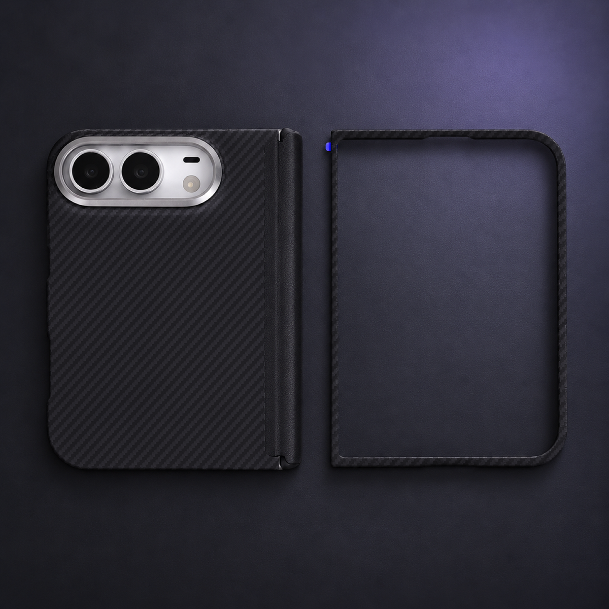 Packmini 600D Aramid Fiber Magnetic Case for iPhone Duo with Hinge Cover